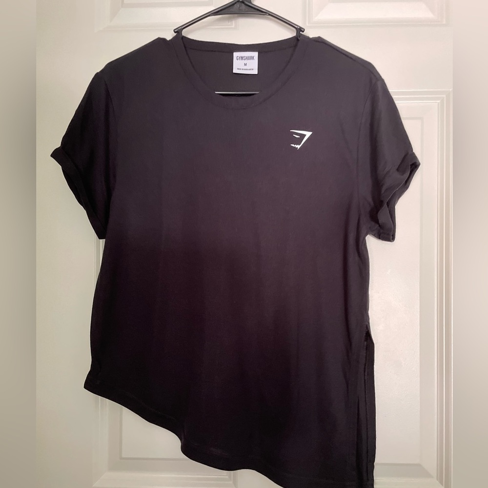 NWOT Gymshark workout side tie tee, M, Black